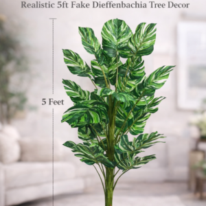 KAYKON 5 Feet Artificial Plant Tree 24 Branch Without Vase for Home Decor Hotel Decor Luxury Decoration and Housewarming Gift -150cm
