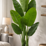 KAYKON 6 Feet Artificial Banana Plant Imported Tree 3 Trunks 12 Leaves Without Vase for Home Decor Hotel Decor Luxury Decoration and Housewarming Gift -180cm