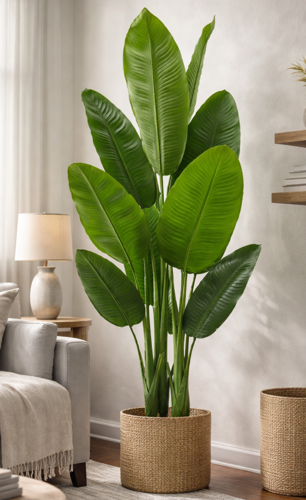 KAYKON 6 Feet Artificial Banana Plant Imported Tree 3 Trunks 12 Leaves Without Vase for Home Decor Hotel Decor Luxury Decoration and Housewarming Gift -180cm KAYKON 6 Feet Artificial Banana Plant Imported Tree 3 Trunks 12 Leaves Without Vase for Home Decor Hotel Decor Luxury Decoration and Housewarming Gift -180cm