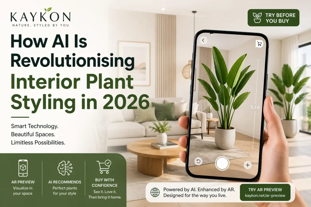 AI interior plant styling preview