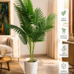 KAYKON Artificial Areca Palm Tree For Luxury Decor Without Vase 4 Feet