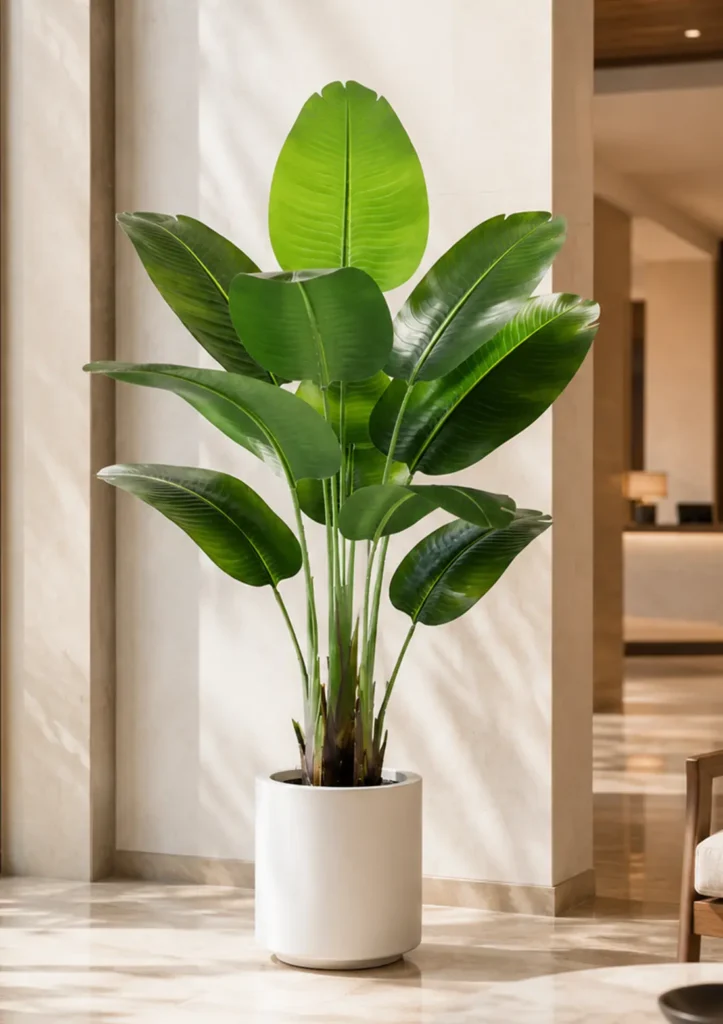 KAYKON 4 Feet Artificial Bird of Paradise Plant with Pot | Real Looking Faux Indoor Tree | Premium Decorative Floor Plant kaykon artificial birds of paradise PLANT 4 FEET
