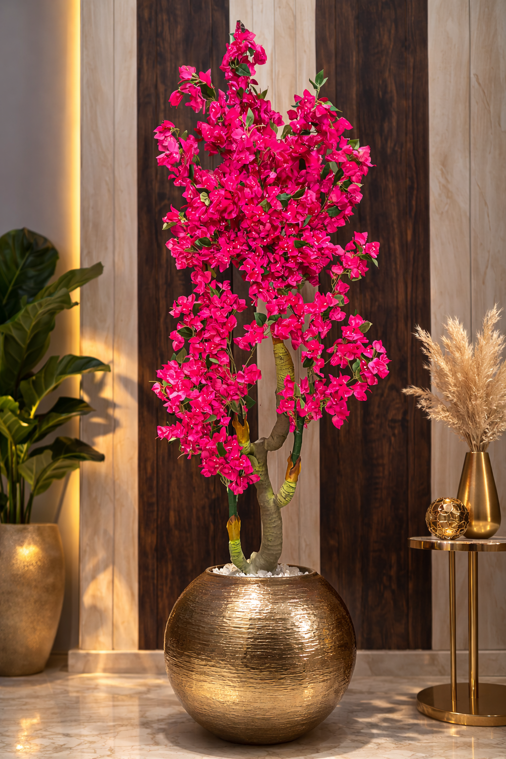 KAYKON Artificial Bougainvillea Flower Tree Luxury Decorative Flower Tree for Indoor Home, Office & Hotel Decor (Without Vase) -6 Ft - Image 2