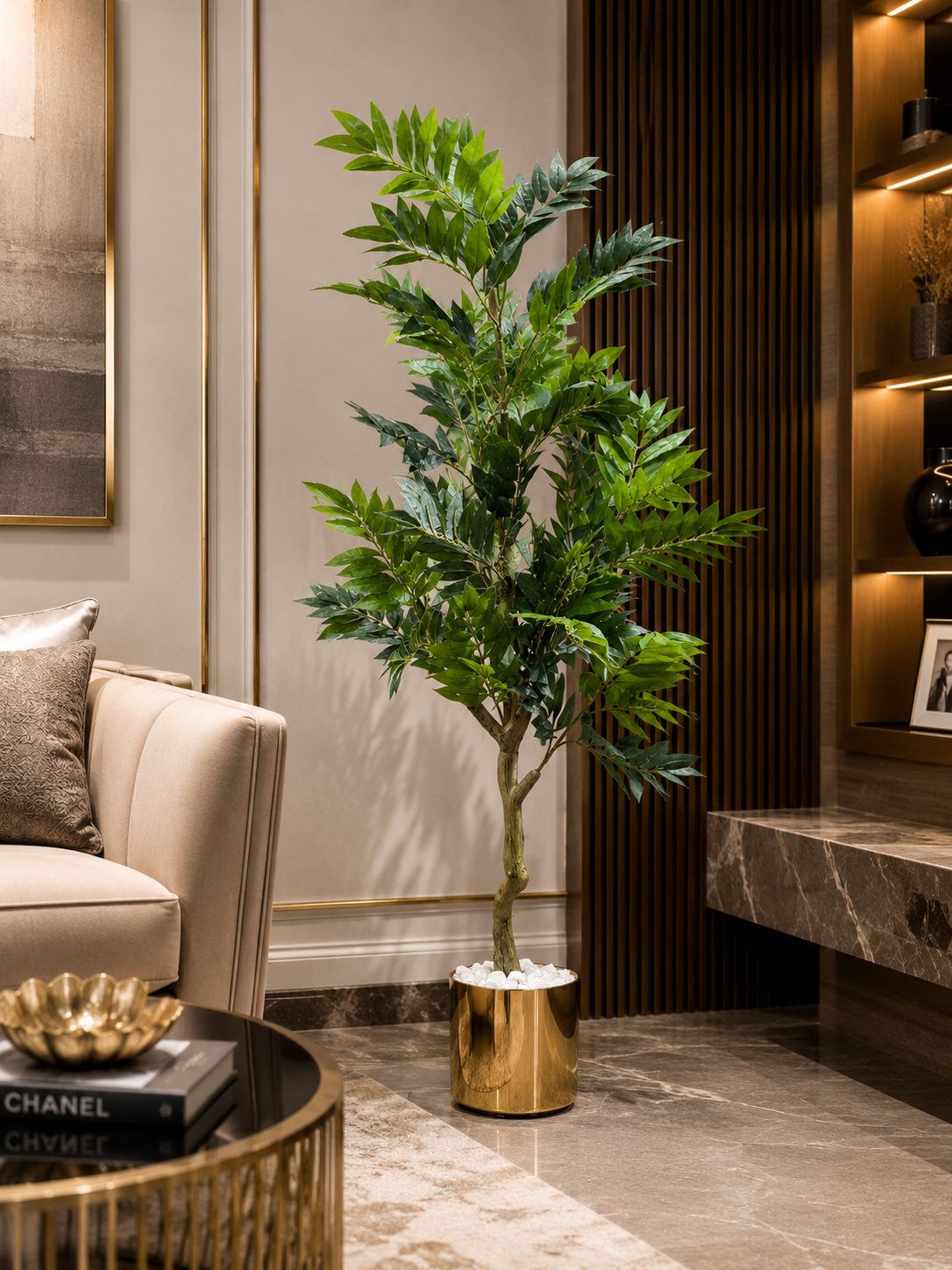 KAYKON Artificial Ficus Tree Indoor Decor Premium Collection 6 Feet - Image 4