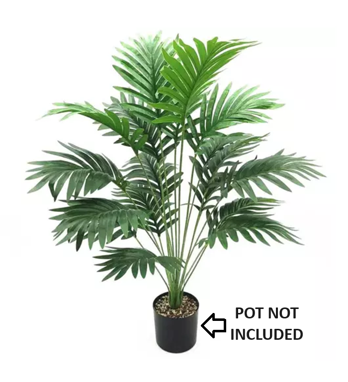 KAYKON Artificial Areca Palm Plant Bunch Without Pot | Home, Office, Living Room Decor Indoor/Outdoor (Green, Height- 75 cm) - Image 4