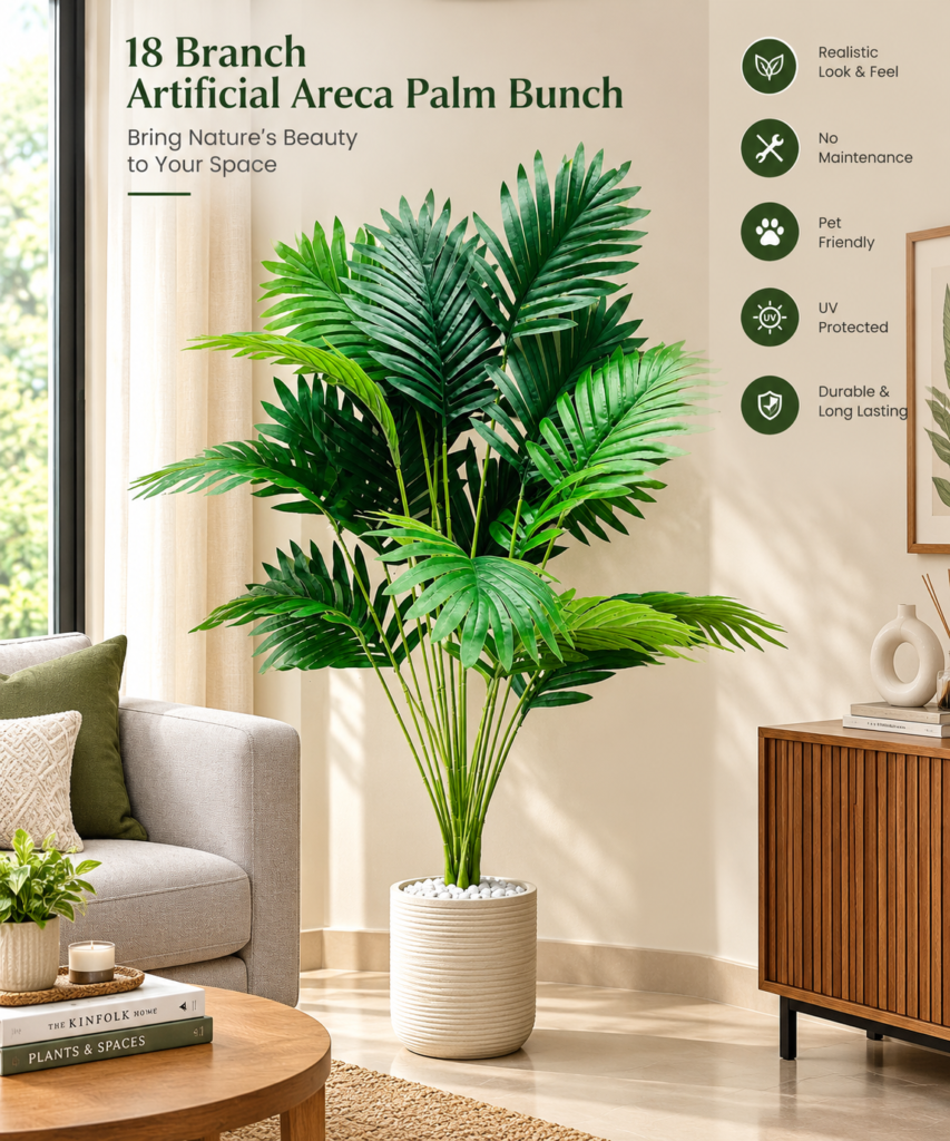 artificial areca palm bunch